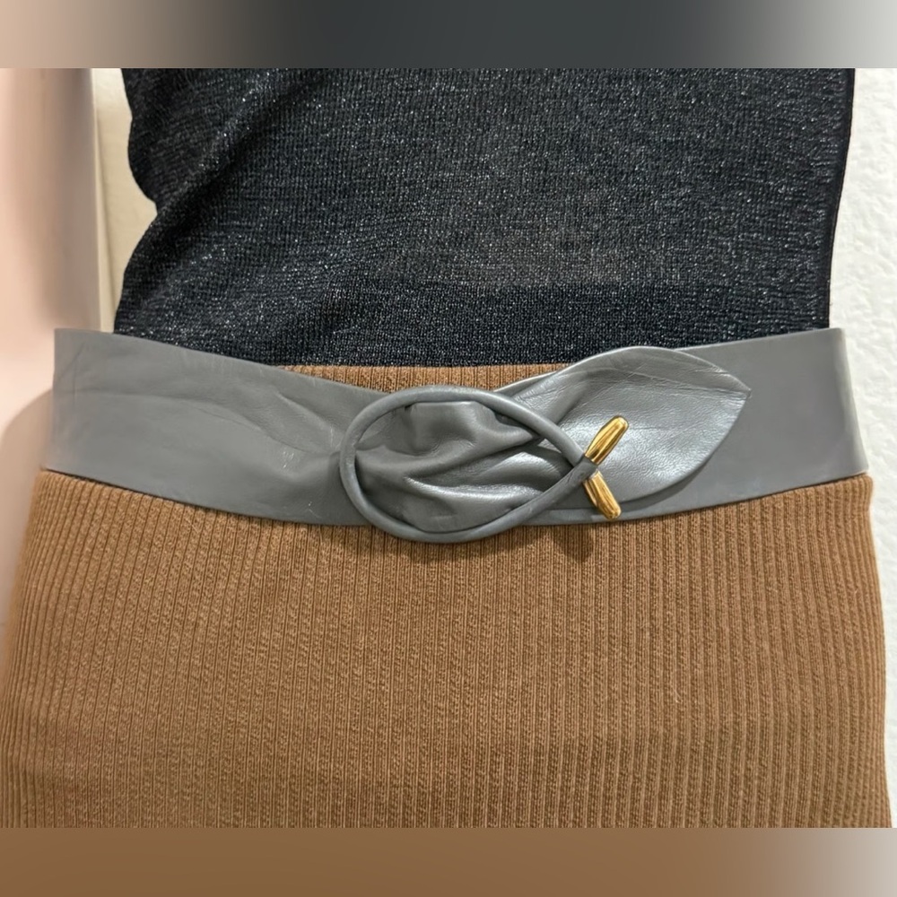 Vtg Unbranded Leather Belt